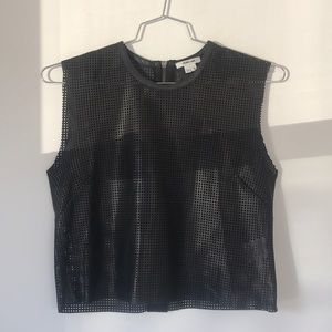 Helmut Lang Leather Top